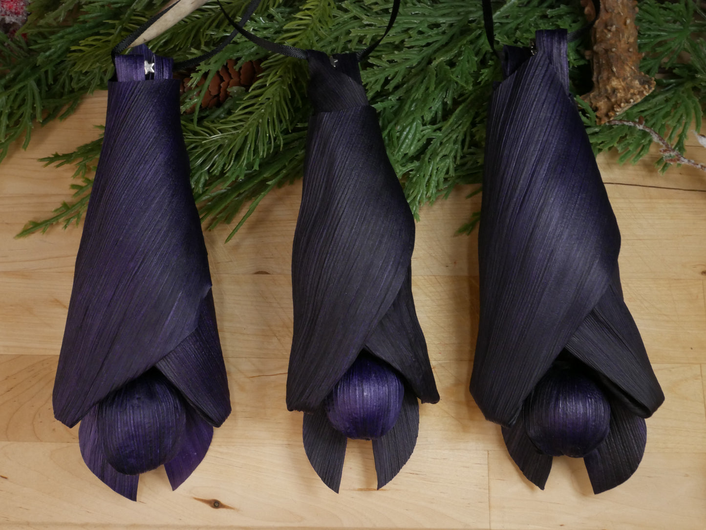 Purple BAT Corn husk doll