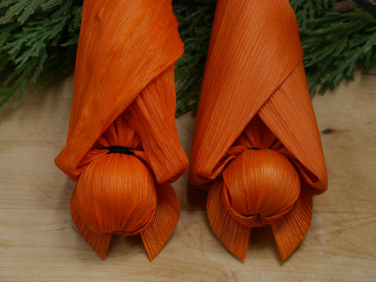 Orange BAT Corn husk doll