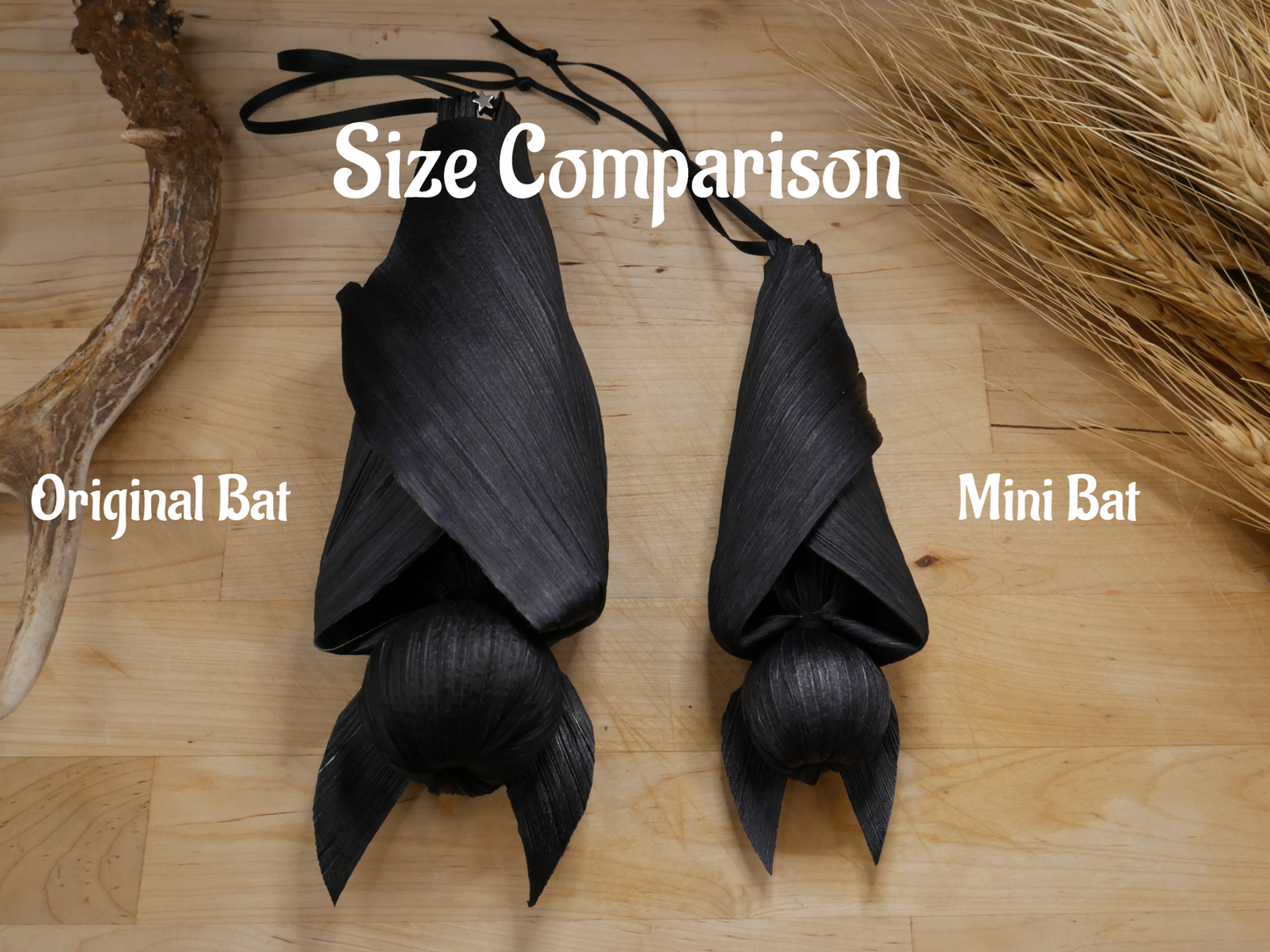 CUSTOM Baby Bat corn husk doll