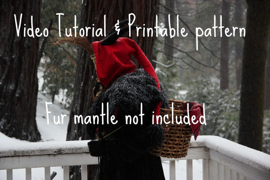 Krampus Adult Hood Pattern and Video Tutorial